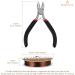 Beadnova Tarnish Resistant Copper Wire for Jewelry Making with Cutting Pliers - 5pcs 26 Gauge - Buy Online on GoSupps.com