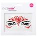 Face Gems Adhesive Glitter face Jewel Tattoo Sticker Festival Rave Party Body Make Up (Red)