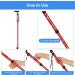 Supregear Folding Walking Stick - Adjustable & Lightweight Collapsible Walking Aid with Red Floral Design for Elderly Men & Women - Buy Online on GoSupps.com