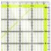 Arteza Quilting Ruler - 12.5x12.5 Laser Cut Acrylic Quilters' Ruler for Precision Cutting in Quilting, Sewing, & Crafts - Black & Lime Green - Buy Online on GoSupps.com