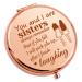 Funny Friend Gift Sister Gifts from Sister Birthday Travel Makeup Mirror Friendship Gift for Big Sister Wedding Gift Compact Makeup Mirror Long Distance Friendship Gift Graduation Gift Compact Mirror
