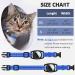 Reflective Cat Collar with Safety Buckle | Waterproof Air Tag Holder | 3/8 Width | Compatible with Apple Airtag | Blue | 9-13 Inch - Buy Online on GoSupps.com