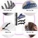 10Pcs Detangling Brush Set for Black Natural Hair | Curly Hair Brush with Sleep Bonnet | Afro America/African Hair 3a to 4c Texture | Purple - Easier Detangling on Wash Days - Buy Online on GoSupps.com