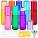 Essential Oils Roller Bottles 8pcs Roll on Bottles with Stainless Steel Ball 10ml Glass Roller Bottles with Bottle Opener Dropper and Funnel for Essential Oils Fragrance Aromatherapy (8 Colors) 8 Colors 8pack 10ml