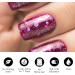 Glitter Nail Polish - Purple Pink Glitter Nail Varnish Quick Dry - Peel Off Water-Based Formula No Smell Nail Polish - Stylish Cute Nail Polish for DIY Nail Art Purple Glitter - Buy Online on GoSupps.com