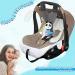 Adjustable Baby Bottle Holder - 2 Pcs Car Seat Feeding Sling with Loop and Hook Tape (Grey/Green Cute Style) - Buy Online on GoSupps.com