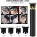 Hair Clippers for Men Beard Trimmer Cordless Rechargeable - T-Blade Ceramic Blade Shaver with 4 Guide Combs for Home and Barber Shop Use - Black - Buy Online on GoSupps.com