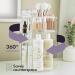 360 Rotating Makeup Organizer - Adjustable Height, Fully Rotatable - Ideal Cosmetic Storage for Bedroom Dresser or Vanity Countertop (Clear) - Buy Online on GoSupps.com