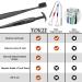 TOKII Bamboo Charcoal Toothbrush with Tongue Scraper | Reduces Bad Breath & Enhances Taste | Waterproof Travel Pouch | Hygienic Holder | Black & White - Buy Online on GoSupps.com