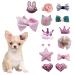 YNR 15PCS Mixed Styles Pink Hair Clips for Dog Dog Hair Bows Bowknot dog hair Grooming Accessories Hair Beauty Accessorie Puppy Hair Barrettes for Cats Dogs Kitten Puppies Hairpin Accessories