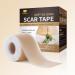 Medical Grade Silicone Scar Tape for Scars Removal - 164" x 1.57" Roll - Silicone Scar Sheets for C-Section Tummy Tuck Keloid and Surgical Scars - Reusable