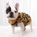 FAMKIT Dog Sweater - Warm Leopard Pattern Knitwear for Pets | Winter Puppy Clothes (L - Fits 6-7KG) - Yellow - Buy Online on GoSupps.com