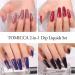 TOMICCA Dip Powder System Starter Kit - 2x15ml Dipping Top & Base Coat with Activator | No UV/LED Dip Manicure Set | Large Capacity Liquid Set for Nail Polish - Buy Online on GoSupps.com