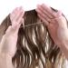 Silk-Co Hair Extensions with Rubber Band | Adjustable Synthetic Extensions in Chocolate Brown - 50cm Perfect for Dark Blonde Hair - Buy Online on GoSupps.com