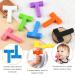 Nearbyme 2 Pack Silicone Sensory Chew Sticks for Autistic ADHD Baby Nursing - Pink Purple - Buy Online on GoSupps.com