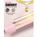 4-in-1 Interchangeable Automatic Rotating Curling Iron & Thermal Brush Set - Pink | Instant Heat 410 F for Effortless Curls - Buy Online on GoSupps.com