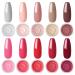 Dipping Powder 10 Colors Kit for DIY Nail Art No Need for Lighting Simple Operation Long Lasting for Beginner Nail Salon Home DIY color09