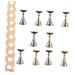 TEHAUX 1 Set Nail Art Base Metal Display Stand Magnetic Nail Art Holder Practice Nail Hand Magnetic Nail Display Nail Holder for Painting Nails False Decorative Nails Strong Magnet Wooden