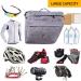 Vuudh 30L Bike Pannier Bag - Water-Resistant Rear Seat Saddle Bags, Grey M - Buy Online on GoSupps.com