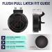 LATCH.IT RV Flush Slam Latch Lock | 2 Pack Black Heavy Duty Metal Boat Lid Lock - Fits 2 Holes & 0.5 Door Thickness - Buy Online on GoSupps.com