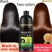 Herbal Shampoo Korea Yaguan Black Hair Shampoo Hair Dye Effective White Hair Turns To Black Instant Black Hair Shampoo for Women Men Lasts 30 Days (2PC- Black) - Buy Online on GoSupps.com