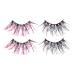 FRCOLOR 2 Pairs of False Eyelashes Fluffy Glitter Eyelashes False Makeup Eyelashes Make-Up Eyelashes Christmas Eyelashes Eyelashes with Glitter Sequins Diamond Manual Fibre 3D