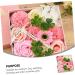 TOPBATHY 3 Boxes Carnation Soap Flower Valentine Flower Bouquet Bouquets for Wedding Immortal Rose Gift Faux Floral Rose Bouquet Artificial Paper Gift Box Pinkx3pcs 15x15x8cmx3pcs - Buy Online on GoSupps.com