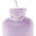 Samply 2L Hot Water Bottle with Furry Cover - Hot & Cold Compress for Pain Relief - Purple - Buy Online on GoSupps.com