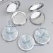 Personalized Silver Compact Mirror Favor (12 PCS) - Cinderella High Heel Shoe Design | Quinceanera/Sweet 16 Gift - Buy Online on GoSupps.com