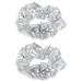 Lurrose 2-Piece Silver Sparkling Sequin Hair Ties for Girls | Hair Tendrils Holders & Rubber Bands - Buy Online on GoSupps.com