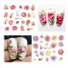 Summer Blooming Flower Nail Art Stickers - Chrysanthemum, Peony & Butterfly Designs | 12 Water Transfer Decals for Manicure - Buy Online on GoSupps.com