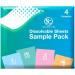 Sample Sheet Pack | Includes: 1 Laundry 1 Toilet Cleaner 1 Floor Cleaner & 1 Foaming Hand Soap Dissolvable Sheets (Concentrated Biodegradable Sustainable Cleaning Solution) 1 Count (Pack of 4) Sample Sheet Pack