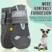 Slowton Waterproof Dog Shoes - Non-Slip Boots for Small/Medium Dogs - Reflective Velcro Fastener - Winter Paw Protection - Gray Size 2 (4 Pieces) - Buy Online on GoSupps.com