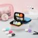 Portable Contact Lens Travel Bag - Case Tweezers Solution Bottle - Ideal for Daily Outdoor Use (Orange - Buy Online on GoSupps.com