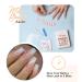 Morily Pink Ombre Coffin Fake Nails - UV Finish French Tip Glossy Medium False Stick On Nails for Women - 24Pcs in 12 Sizes - Buy Online on GoSupps.com
