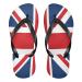 Mnsruu UK UK Union Jack Flip Flops Flip Sandals Home Slippers Hotel Spa Bedroom Travel XL for Men Women X-Large Multicolor