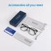 GUDVUE Oversized Blue Light Glasses Computer Reading/Gaming/Phones Glasses Anti Glare/UV400/Eye Strain Large Square Frame Black - Buy Online on GoSupps.com