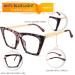FEISEDY Square Cat Eye Reading Glasses - Blue Light Blocking Women s Fashion Cateye Readers B4121 in Pink Tortoise/Clear Lenses 1.5x - International Shipping Available - Buy Online on GoSupps.com