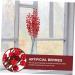 HOMSFOU 8 Pcs Christmas Red Fruit Christmas Wreath Stems Berries for Christmas Tree Photography Props Christmas Tree Berry Decoration Floral Red Berry Acacia Beans Foam High Simulation Redx2pcs 50X6cmx2pcs - Buy Online on GoSupps.com