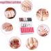 Luckaide Nail Miller Grinding Sleeves - 300 Piece Set with 6 Attachments | 80/120 Grit for Perfect Manicure & Pedicure | Premium Nail Care Tools in White Black & Red - Buy Online on GoSupps.com