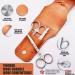 Professional Stainless Steel Facial Hair Scissors & Tweezers Set for Men - Moustache Nose & Beard Trimming - Includes PU Leather Bag - Buy Online on GoSupps.com