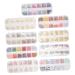 POPETPOP 9 Boxes Nail Art Accessories Nails gems Gold Nail gems Flatback Rhinestones Assorted Nail Art Charms 3D Nail Art Jewelry Nail Art Rivet Pearls for Nail Sequins Boxed Alloy
