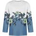 Men's 3/4 Arm Rundhals Shirt - 3D Print Casual Summer T-Shirt Regular Fit Baseball Shirt Light Rugby Shirt up to 4XL in Sky Blue - Buy Online on GoSupps.com