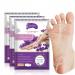 3 Pack Foot Peel Mask Exfoliating Foot Socks Calluses Remover Dead Skin Aloe Moisturizing Feet Peeling Mask for Dry Skin Cracked Heels Foot SPA Socks for Women and Men Lavender