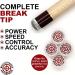 Bulletproof Break Tips - Polymer Break & Jump Tip | Professional Pool Cue Tips & Pool Stick Accessories | Billiards Accessories for Adults and Pool Players | Comes with Free Patch and Sticker! 13mm 1 - Buy Online on GoSupps.com