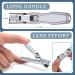 DRMODE Nail Clippers Set - Wide Jaw Opening Toenail Clippers for Thick Nails Stainless Steel Large Nail Clippers with Sharp Curved Blade - Perfect for Men - 2 Pieces - Buy Online on GoSupps.com