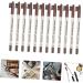 Outanaya 12pcs Eyebrow Pencil with Brush Eyebrow Pen Brow Pen Brush Eyebrow Pencils Plastic Coffee - Buy Online on GoSupps.com