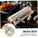 Ultechnovo 3-Piece Moxibustion Box Set | Moxa Massage Device for Pain Relief | Kegel Roll & Mugwort Stick Burner | 12.5x12cm - International Shipping Available - Buy Online on GoSupps.com