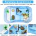 Binano Blue Medium Turtle Tank | Durable Non-Toxic Aquarium for Reptile Habitat - Buy Online on GoSupps.com