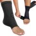 Ankle Brace for Plantar Fasciitis Relief Tendonitis and Achilles Tendon Support - Compression Foot Sleeve for Men and Women Large